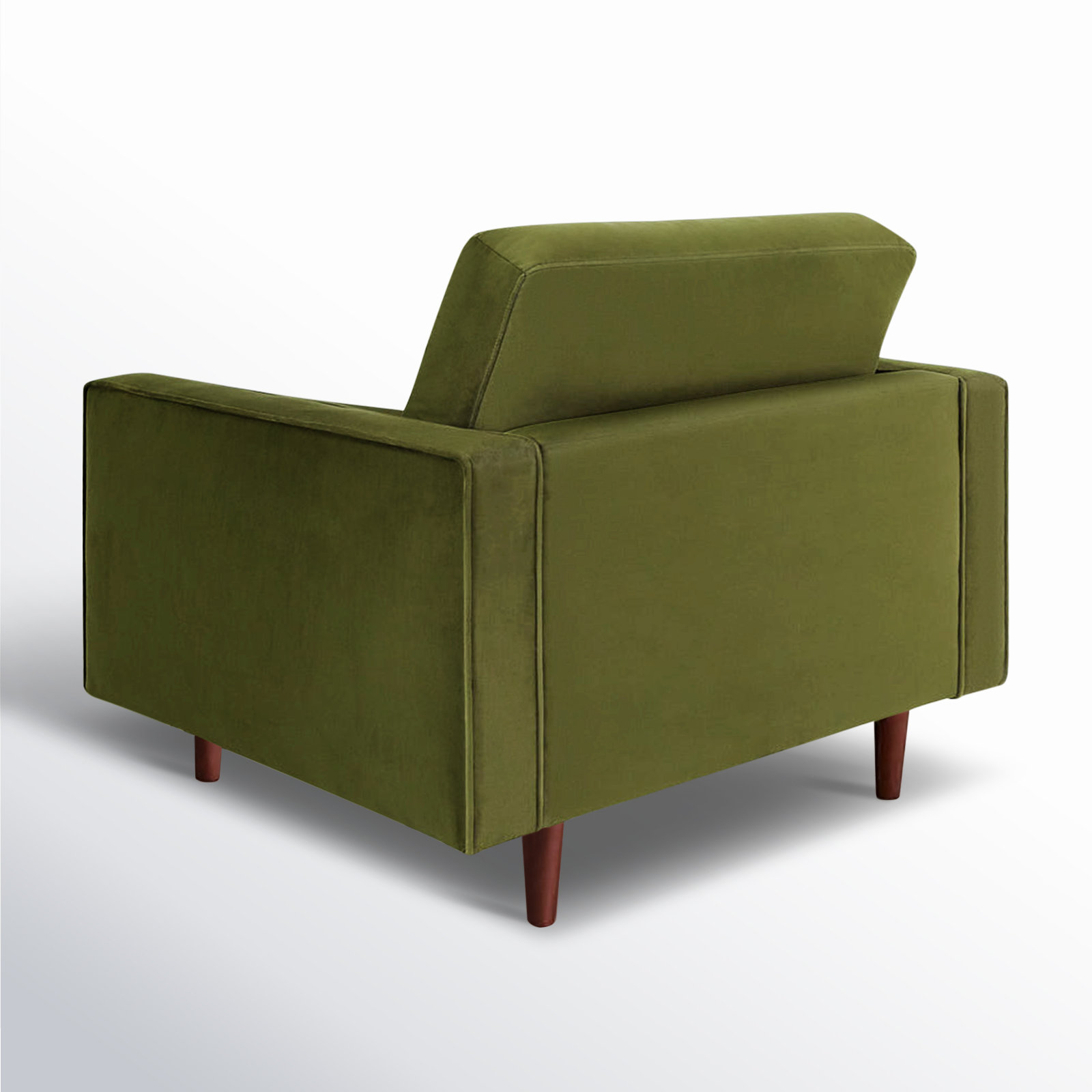 Pritchett Upholstered Armchair, Bella Forest Performance Velvet