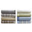 Couverture douce en micropolaire très grand, motif de grille en polyester gris, confort toutes saisons
