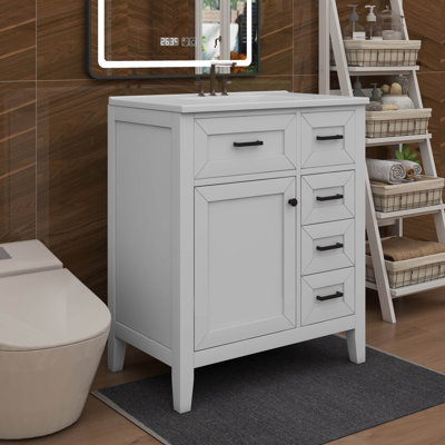 Meuble-lavabo tendance 30 po sans lavabo équipé de tiroirs