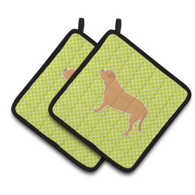 Cuisinier poignée de damier à onglet suspendu avec motif east urban home