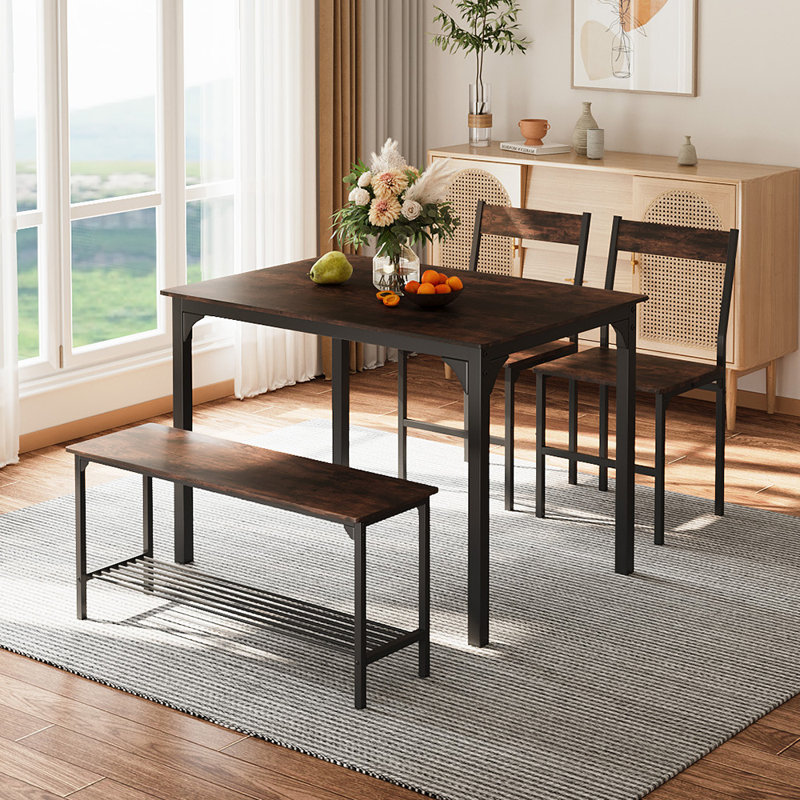 4 - Person Dining Set, Brown