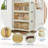 Stackable Storage Bins, Plastic Bins for Storage with Lids, Plastic Storages Drawers with Magnetic Doors & Wheels, Foldable Collapsible Closet Organizers for Home, Dorm, Office-1951333594
