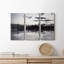 Shimmering Skyline - 3 pièces sur toile tendue-222593805