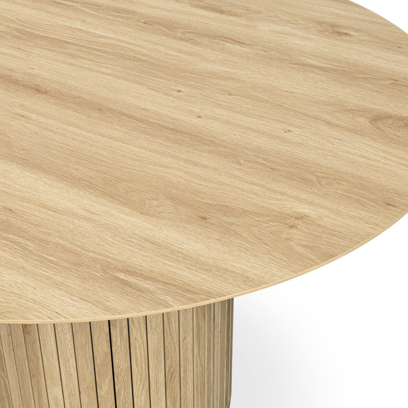 Arlo 120cm Round Dining Table, Oak