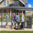 8'X8' Grill Gazebo Canopy - Heavy Duty Steel Frame, Double Tiered Grill Canopy for Outdoor Grill W/Shelves, Ceiling Hooks and Ground Stakes-113449673