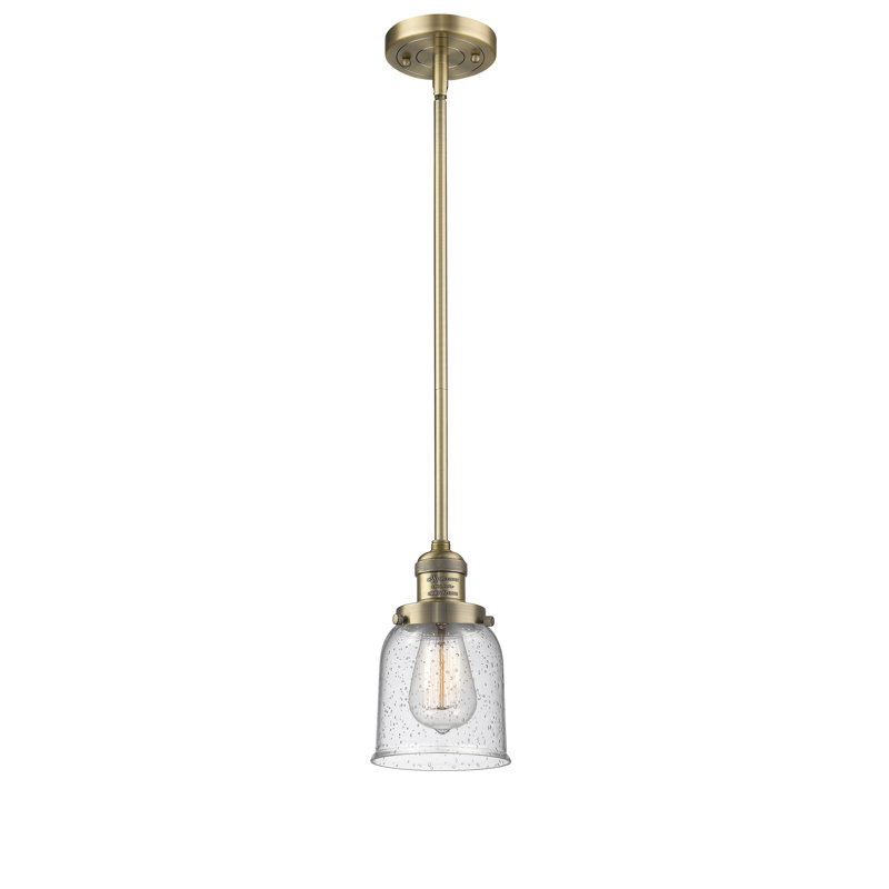 Hardison 1 - Light Single Pendant, Seedy, Brushed Brass