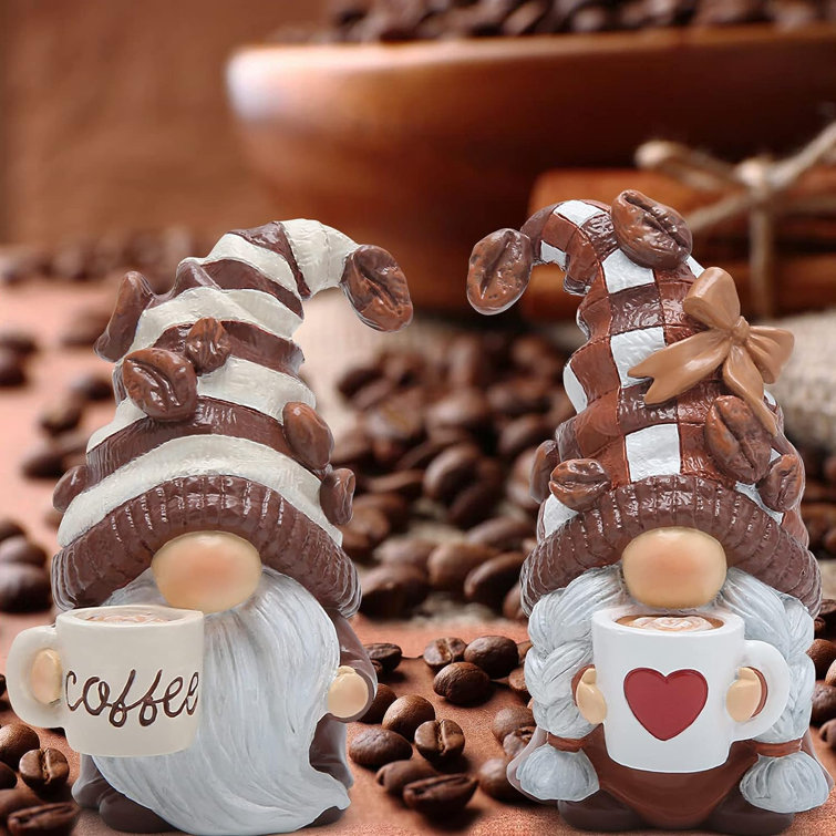 The Holiday Aisle® 2PCS Coffee Gnomes Coffee Bar Decor Accessories