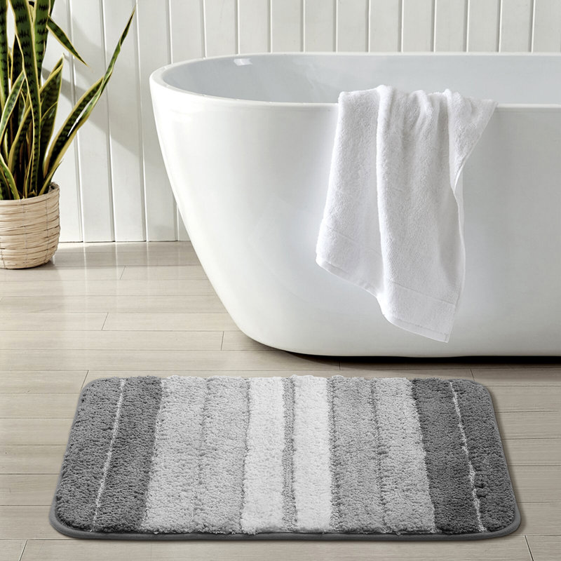 Maric Non-Slip Shower Mat, 60cm x 40cm, Grey