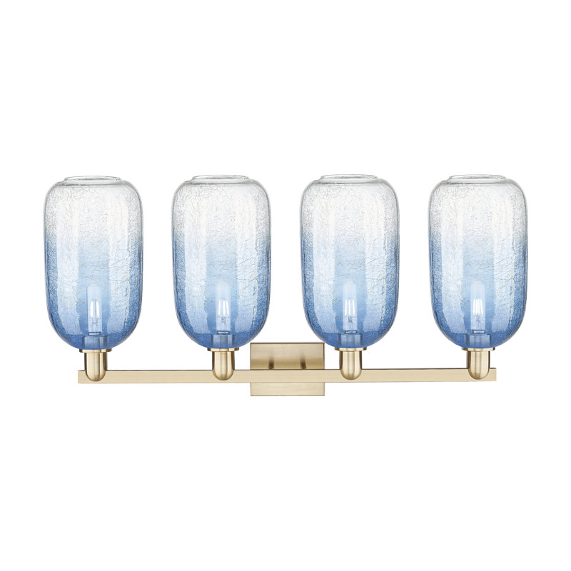 Éclairage pour meuble-lavabo Brookhaven, Blue / Bronze