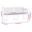 Banc de jardin en bois
