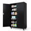 Armoire à outils noire avec roulettes