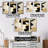 Glam Collage II - 3 Piece Floater Frame Print on Canvas-72043388-72043723