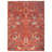 Modern Burnt-Orange Bird Design Machine Washable Rug with Built-in Padding & Non-Slip Backing-102526347