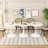 Modern Hexagonal Coffee Table with Sturdy Metal Base and MDF Top for Various Rooms-1145885724-1145885726