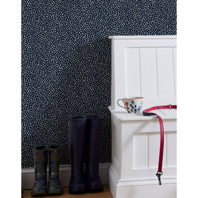 Joules Guinea Spot French Navy Wallpaper