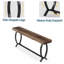 Table d'appoint 70,87 pouces en forme de queue de poisson