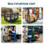 Chariot plateforme avec cage