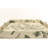 Beige Floral 16" Square Serving Tray