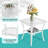 Timmithy Winston Porter 3 Pieces Outdoor Wicker Swivel Rocker Patio Set, Rocking Chairs Rattan Patio Furniture Sets With Thickened Cushion And Glass-Top Coffee Table, Conversation Bistro Set, White Wicker-2112363151