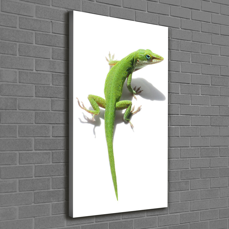Wales Green Lizard - Wrapped Canvas Print