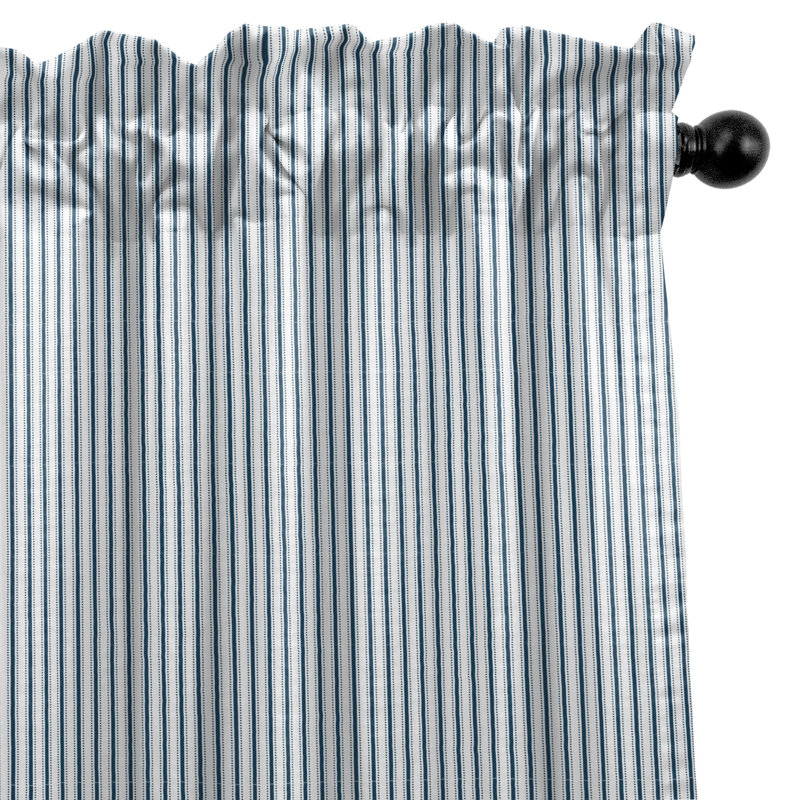 Jaxon rayé, L 50 po x L 84 po, Indigo