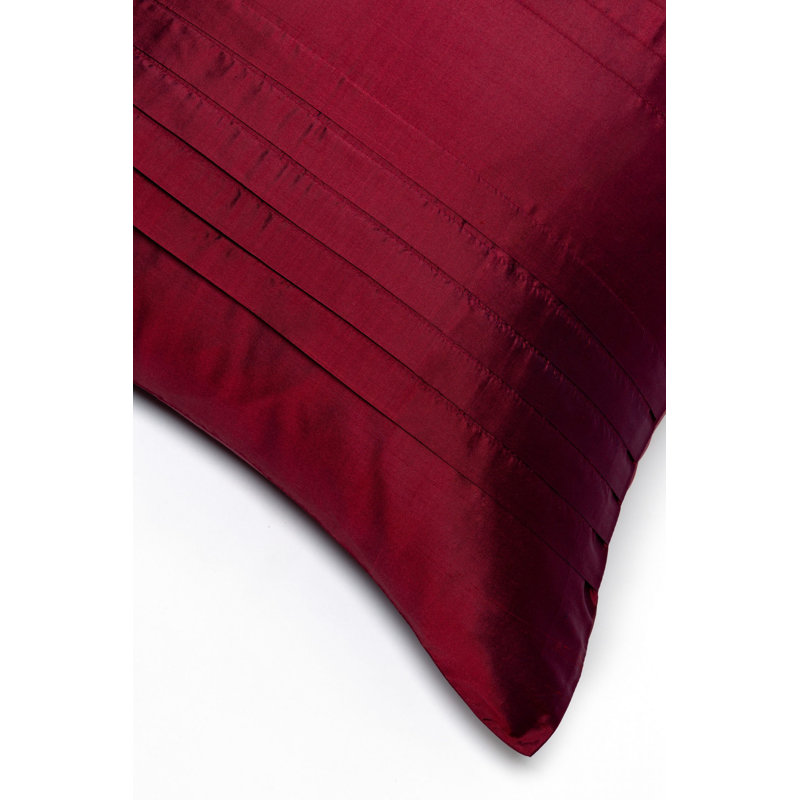Royce Silk Square Pillow Cover & Insert, Cabernet