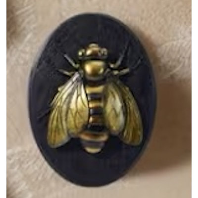 Élégante décoration murale abeille dorée élégante
