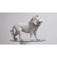 Statue de lion faisant face à la droite