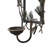 Mia Wall Candle Holder, 19 Inch Black Frame With Pine Branch Accents