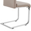 Faux Leather Dining Chairs with Chrome Legs High Back Kitchen Chairs-28821886