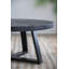 Table basse ronde en bois 39,4 po x 39,4 po x 17,7 po noir-452342819