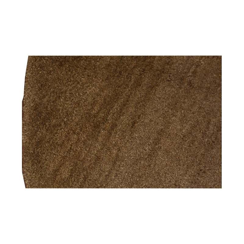 Hand-Knotted High-Quality Brown Round Area Rug