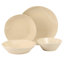 Bloomhouse Montecito Breeze 16 Piece (Service for 4) Double Plates and Bowls Stoneware Reactive Glaze Dinnerware Set - Laguna Dawn-2105447730