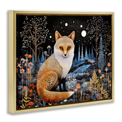 «Forest Fox in Nature», art mural sur toile par Ray Powers