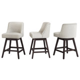 Caralyn Swivel Upholstered Counter Stool