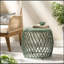 Table d'appoint en fer résistante aux intempéries en treillis pour patio, jardin et balcon-978736539