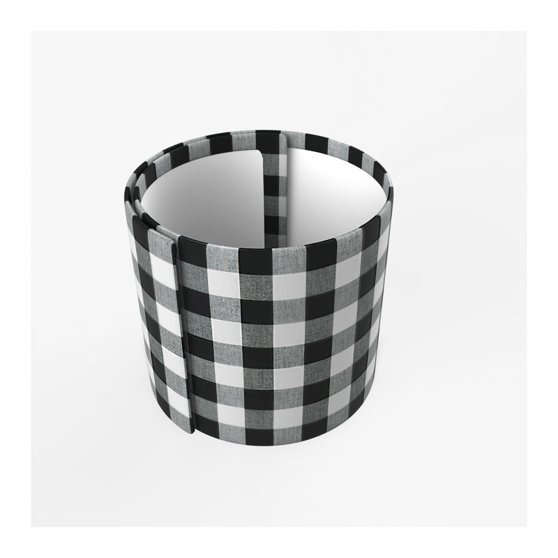 Abat-jour tambour en damier