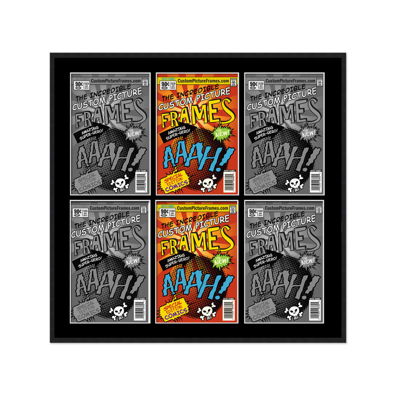 Cadre photo Collage, Noir / Noir, 7,75 po x 10,5 po, 29 po x 26 po