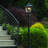 Pagoda Bulb Black 1-Light 87" H Solar Powered Lamp Post