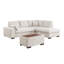 Canapé modulaire en tissu tissé beige Joshua-1933331822
