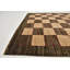 Tapis de zone en laine brun/beige 5 pi 9 po x 8 po one-of-kind-noué la main Didcot