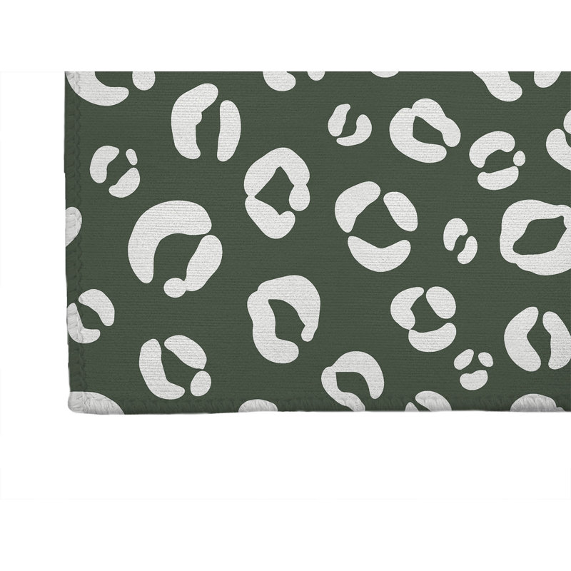 Leopard Play Non-Slip Outdoor Rug, Runner 2'6" x 8'