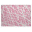 Tapis intérieur antidérapant lavable et antidérapant 2 pi x 3 pi rose et ivoire