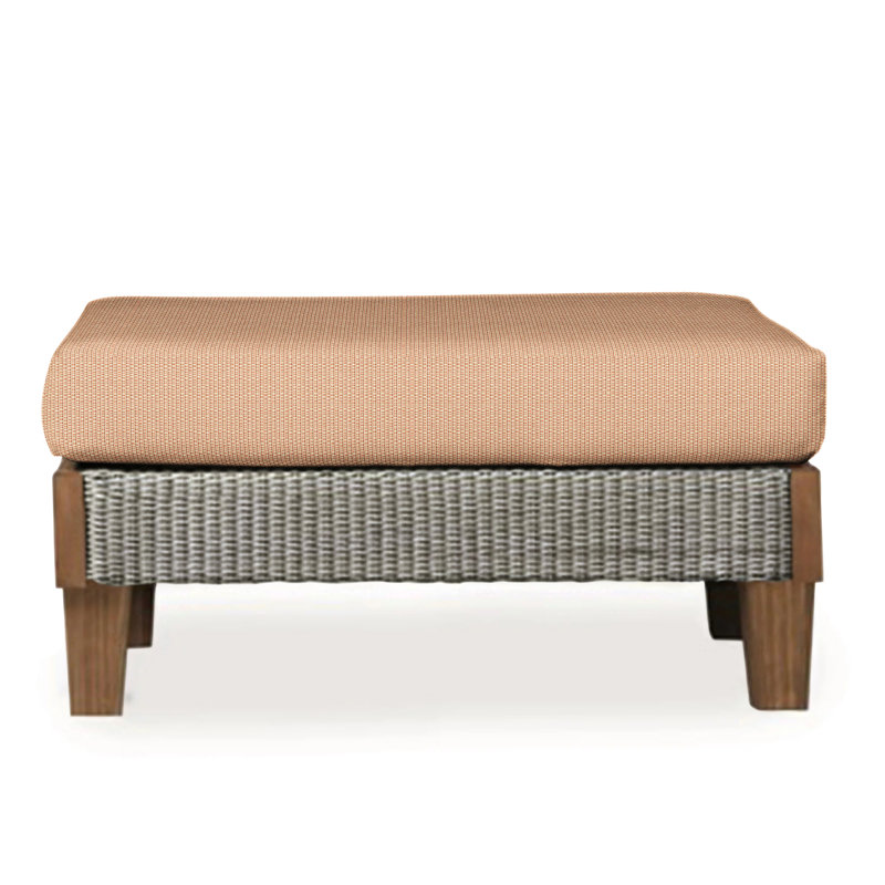 Catalina Outdoor Ottoman, Demo Skyway, Pewter