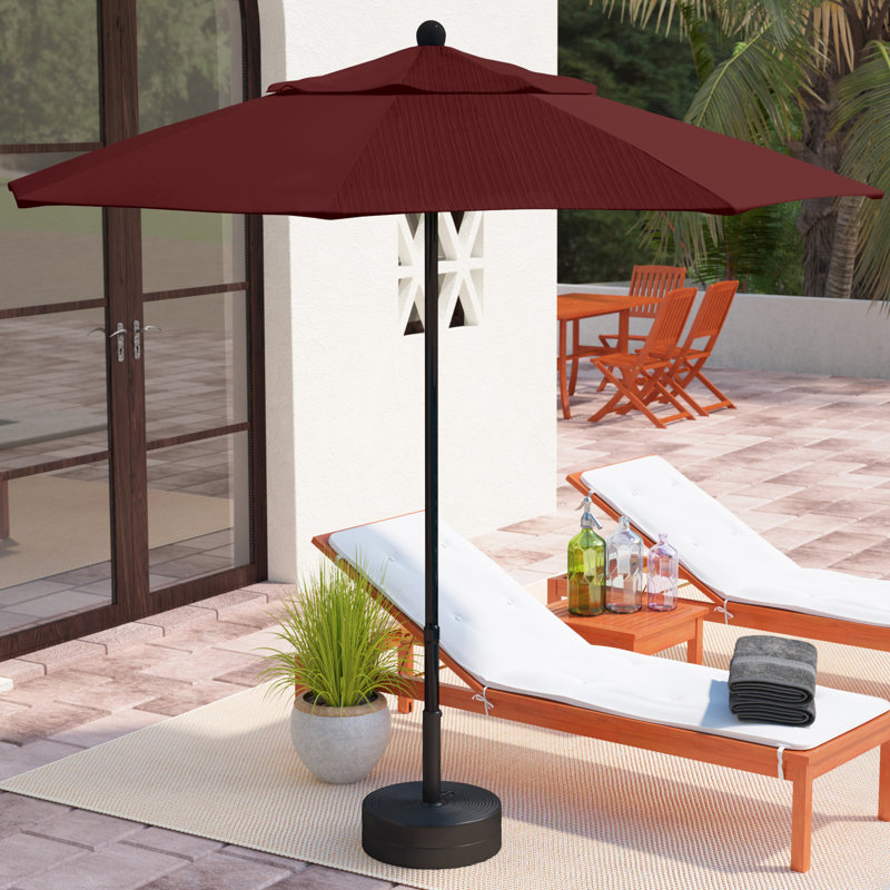 Parasol de marché 7,5 pi DeHond, Terrasse adobe