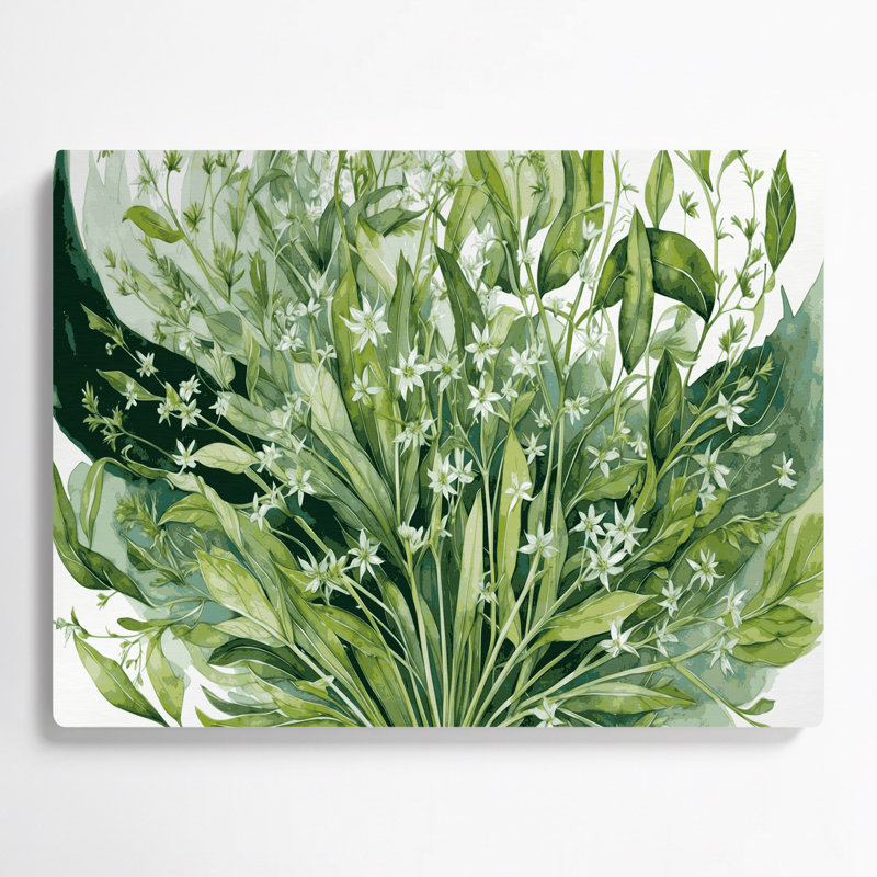 Art mural en métal vert légumes mauve, H 11 po x l 14 po