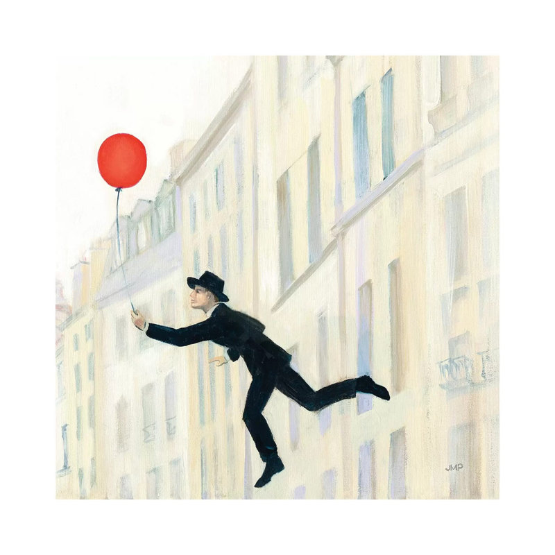 Aloft In Paris III by Julia Purinton - Wrapped Canvas Painting, 30.48 cm H x 30.48 cm W