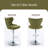 Katashia Swivel Upholstered Adjustable Height Counter Stool with Steel Frame-546848840