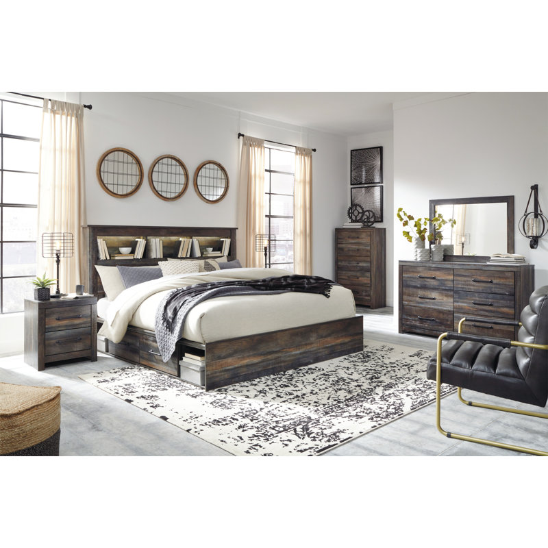 Drystan Bookcase Bed, King