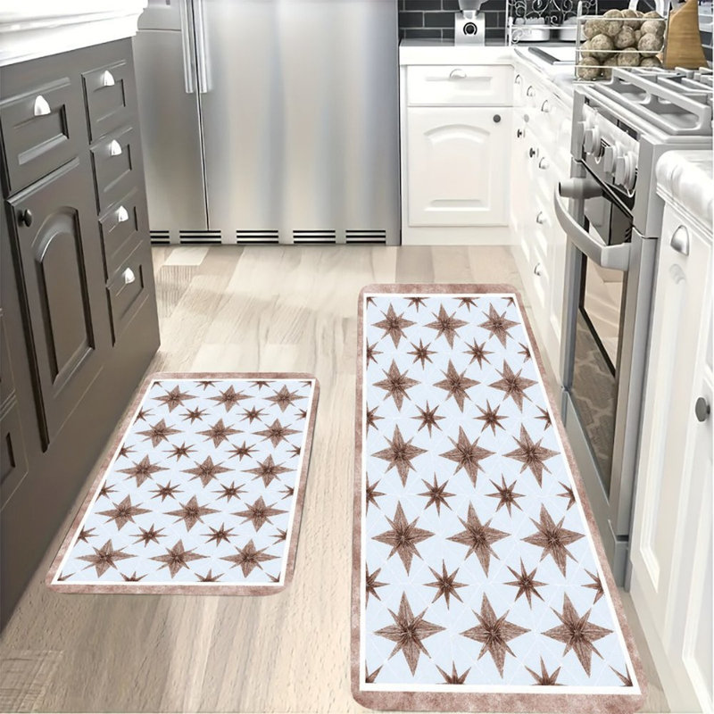 Ensemble de 2 tapis de cuisine Starburst